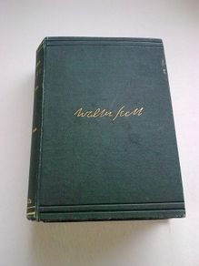 Poems of Walter Scott. Irish school binding Erasmus Smyth Ireland Dublin label