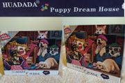 Huadada Puppy Dream House Jigsaw Puzzle &amp; poster set