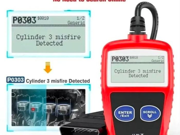 Diagnostic OBD2 Scanner Tool Clear Engine lights & Erase fault codes.