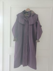 jack murpy long raincoat size 16