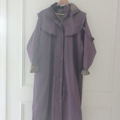 jack murpy long raincoat size 16
