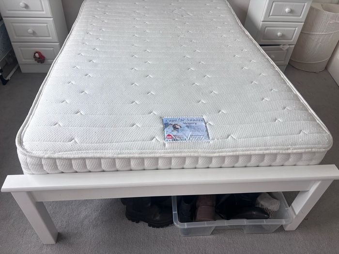 4ft small double bed with mattress