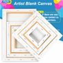 6 Set Blank Stretched Canvas Assorted Size Artist Canvas Multipack Canvases for Acrylic Oil Water Painting Image 3