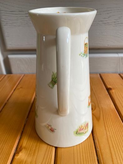 Beautiful Rare Vintage Aynsley Fine Bone China Edwardian kitchen garden - Jug and Wash Bowl