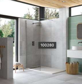 Clearance: Ayo 8mm Wetroom Silver 1400mm