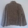 YAS fluffy short teddy jacket in beige Image 8