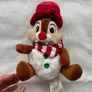 Disney Chip n Dale DALE Christmas Snowman Soft Toy Plush DisneyStore Holiday Used Please look at the pictures Image 3
