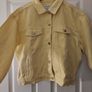 denim jacket Denim Co. Pastel Yellow Denim Jacket - Size Large Image 2