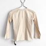 New Dunnes Stores Cream Ribbed Henley Long Sleeve Top Image 2