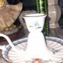 Vintage Spode Trapnell Sprays Handled Candle Holder Made of Fine Bone China in England Image 6