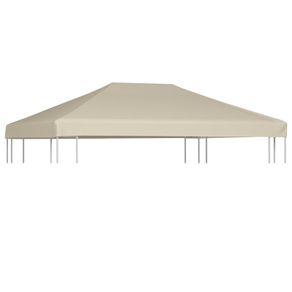 Gazebo Top Cover 310 g/sqm 4x3 m Beige