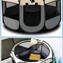 Small animal enclosure tent, collapsable and portable for small and medium animals (91x91x58cm) Image 2