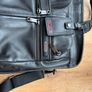 TUMI Leather Deluxe Laptop Bag Black Image 4