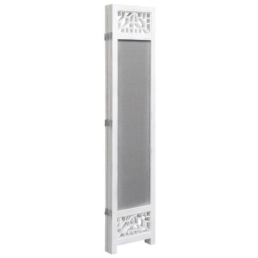 5-Panel Room Divider Grey 175x165 cm Fabric