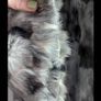 Mid real fur silver coat Image 4