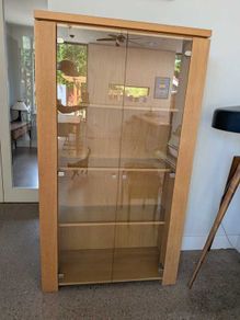 2 Door Display Cabinet with Down Lighting