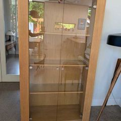 2 Door Display Cabinet with Down Lighting