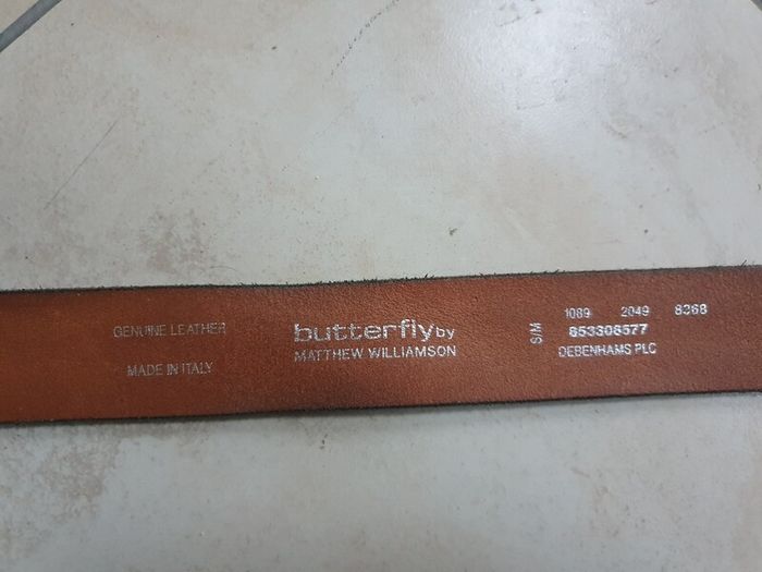 Brown leather belt Matthew Williamson