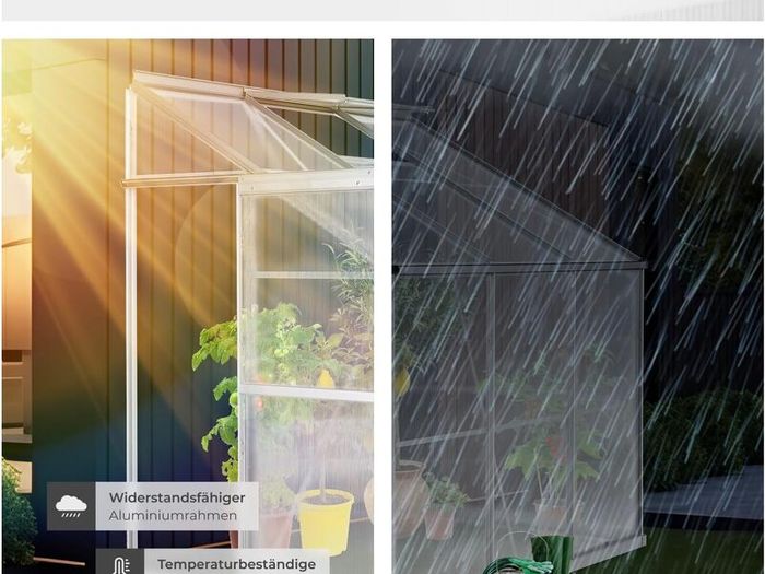 Aluminium Lean-To Greenhouse Side Greenhouse
