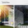 Lean To Aluminium Greenhouse with Base 4.09m3 Wall Garden Greenhouse with Roof Vent and Sliding Door Image 6