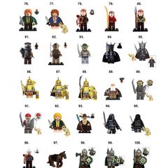 Lord of the Rings LOTR Minifigures (M-Z)