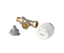 Danfoss FJVR Return Temperature Limiter, Set with Sensor and Valve, Straight, DN15