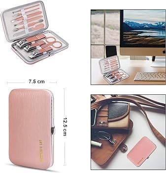 FREE P&P | 10pcs Professional Nail Clippers Kit Pedicure Care Tools-Stainless Steel Grooming Tools for Travel