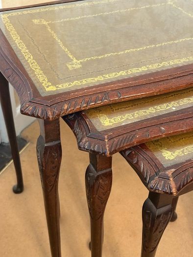 Collection of 3 Tables with Queen Anne Style Legs