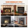 Fireplace Screen 1 Panel with Door, Sturdy Iron Mesh Fireplace Screen, 990(L) x780(H)MM Spark Guard Cover, Simple Installation, Free Standing Fire Fence Grate for Living Room Home Decor Modern Image 2