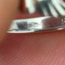 Vintage Purple Cubic Zirconia Sterling Silver Irish Claddagh Solitaire Ring Image 6