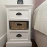 Elegant Bedside Tables in Solid Mahogany. Set of Two. Perfect conditions. Image 3