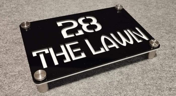 Home sign acrylic