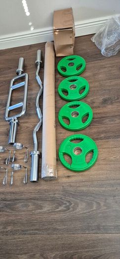 large brand new bars and radial plates