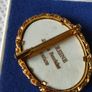 Vintage La Reine Limoges porcelain brooch Image 2
