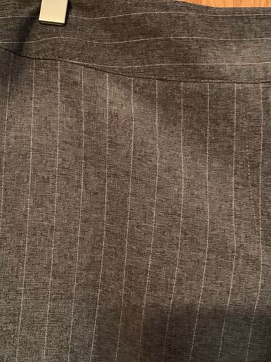 Ladies Trousers Grey with pink pinstripe Size 18