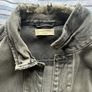 AllSaints Washed Grey Denim Trucker Jacket Image 2