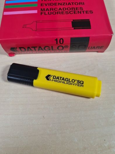 10 X Dataglo Square Highlighters Pen Permanent Markers 10 Pack Bundle Brand New