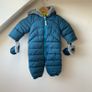 Baker by Ted Baker Baby Unisex/Boy Puffer Snowsuit with Faux-Fur Hood & Mittens Image 2