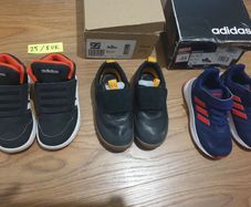boys shoes 25/ 8 uk adidas, clarks