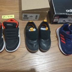 boys shoes 25/ 8 uk adidas, clarks