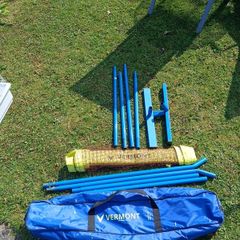 tennis setup with net