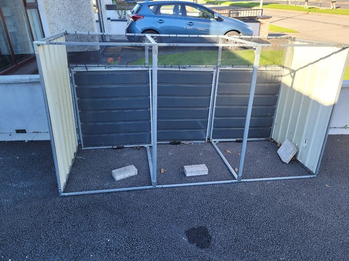 Three wheelie Bin Storage Shed