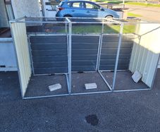 Three wheelie Bin Storage Shed