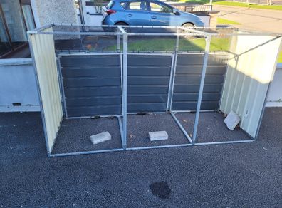 Three wheelie Bin Storage Shed