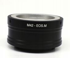 Canon EOS M > M42 mount adapter.