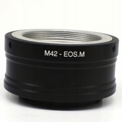 Canon EOS M > M42 mount adapter.