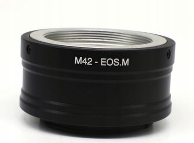 Canon EOS M > M42 mount adapter.