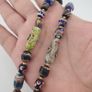 Antique Venetian Style MultiColor Mix Glass & Old Face Glass Pendant Necklace Image 7