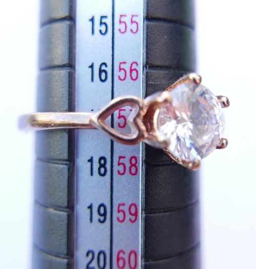 Vintage Gold Plated Solid Sterling Silver 925  Ring size P1/2 - 3g