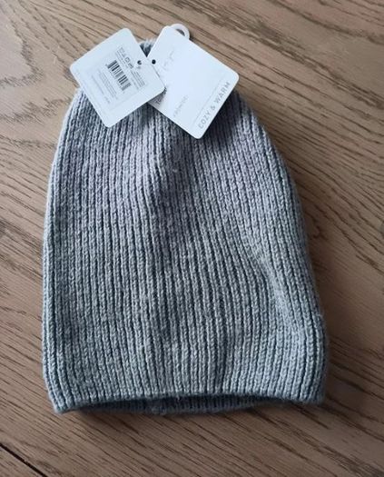 Beanie Hat and Scarf with Lace
